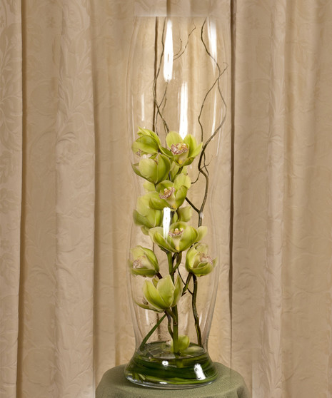 Green Cut Orchid Display