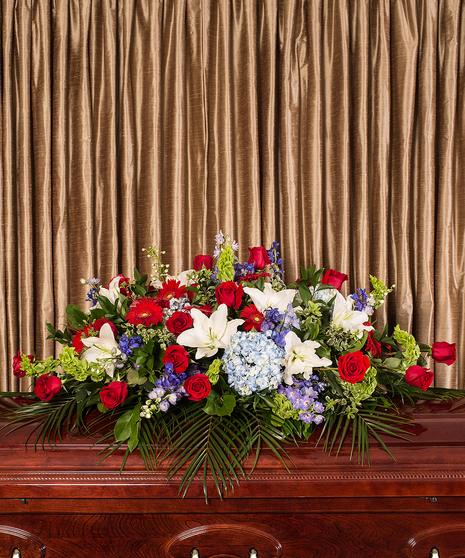 Patriotic Casket Spray