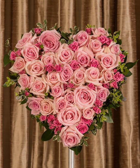 Pink Rose Heart