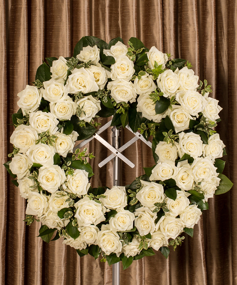White Roses Wreath